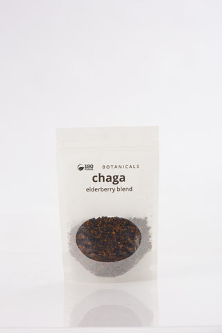 Canadian Chaga Elderberry Tea Blend, 90g Front - 180 Foods